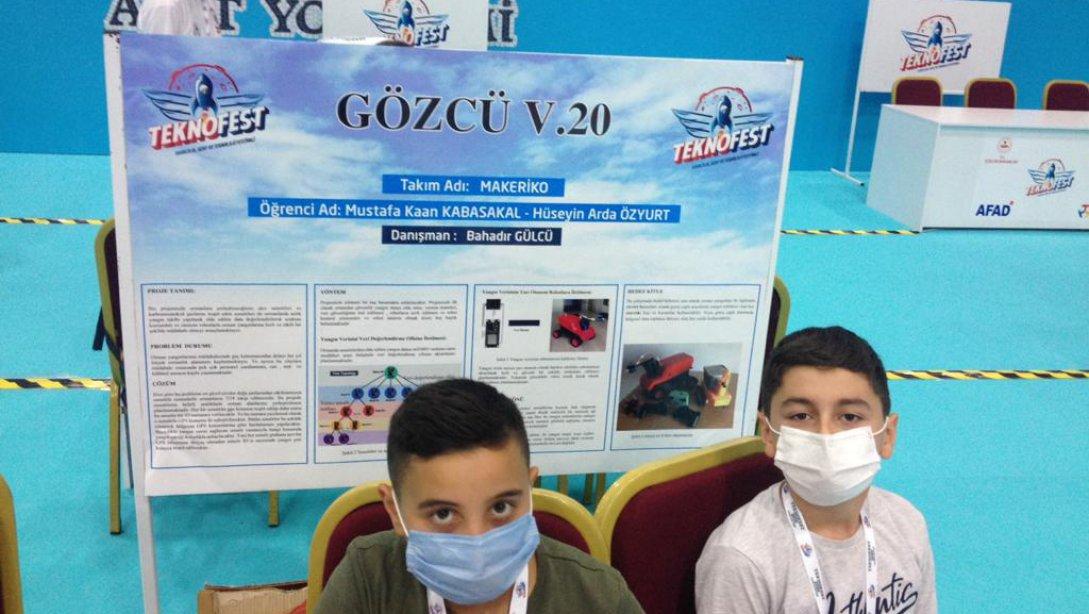 İhsan Karatay Ortaokulu Öğrencileri Teknofest'e Katıldı