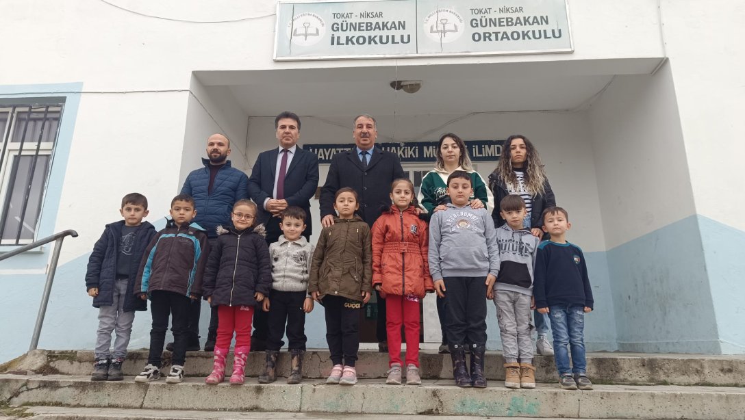 İlçe Milli Eğitim Müdürümüz Heyelan Yaşanan  Günebakan Köyü İlkokulunu Ziyaret Etti